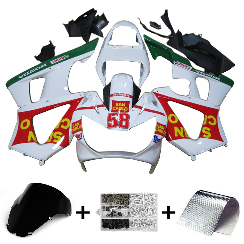 Honda CBR929RR 2000-2001 Fairing Kit Bodywork Plastic ABS