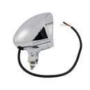 Motorcycle Beam Headlight Fog Lamp Custom Chrome