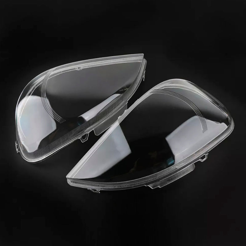 2PCS Front Headlight Glass Clear For Mercedes Benz ML-Class W163 2002-2005
