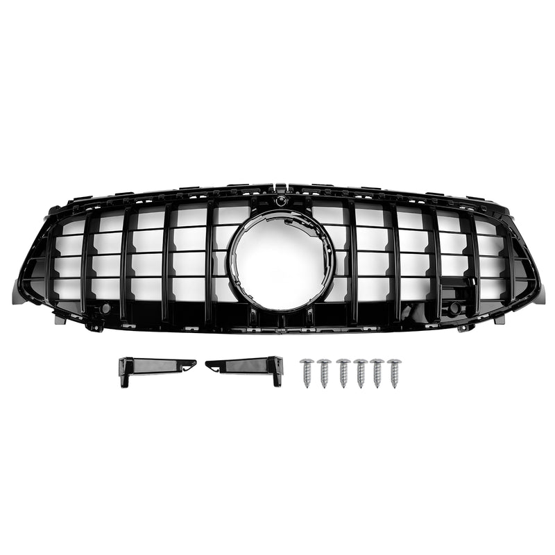 Black Front Bumper Grille Grill Fit Mercedes CLA-Class W118 C118 2024-2025