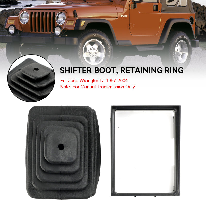 Jeep Wrangler TJ 1997-2004 Shifter Boot Retainer Bezel Ring Manual Trans