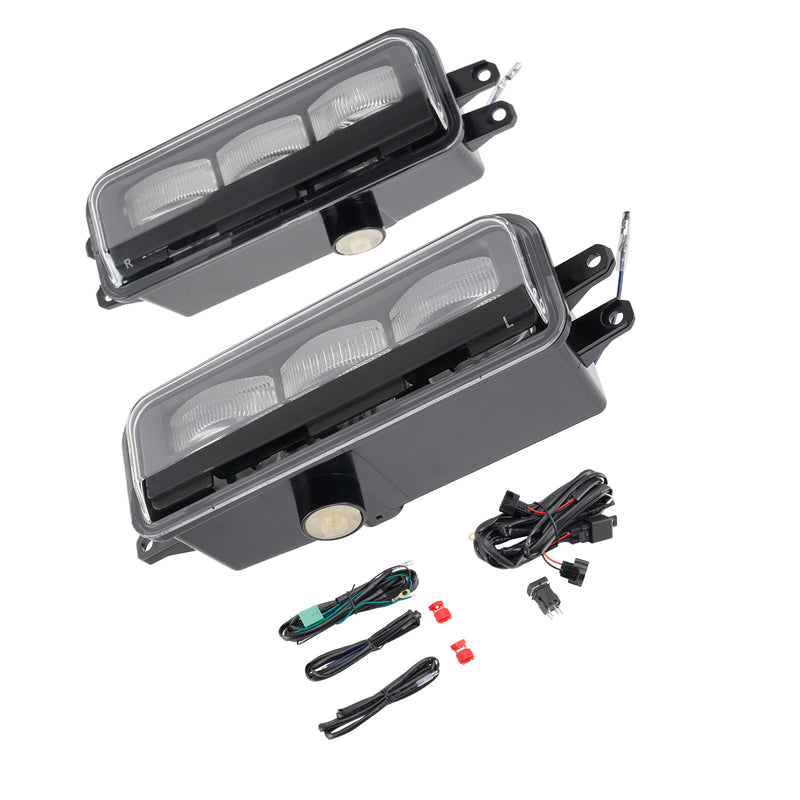 LED Front Bumper Fog Light Lamp + Wire Harness For Toyota Tacoma 2024-2025