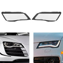 2Pcs Front Headlight Lens Cover Shell Clear For Audi A7 S7 RS7 2012-2015
