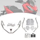 2022-2025 Honda Adv350  Upper Lower Kit Engine Guard Frame Crash Bar Silver