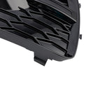 RSQ3 Style Honeycomb Front Fog Light Covers Fit Audi Q3 2013-2015 Gloss Black