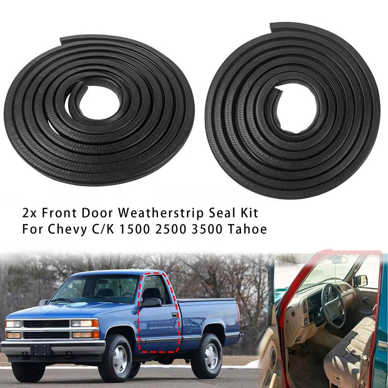 2x Front Door Weatherstrip Seal Kit For Chevy C/K 1500 2500 3500 Tahoe