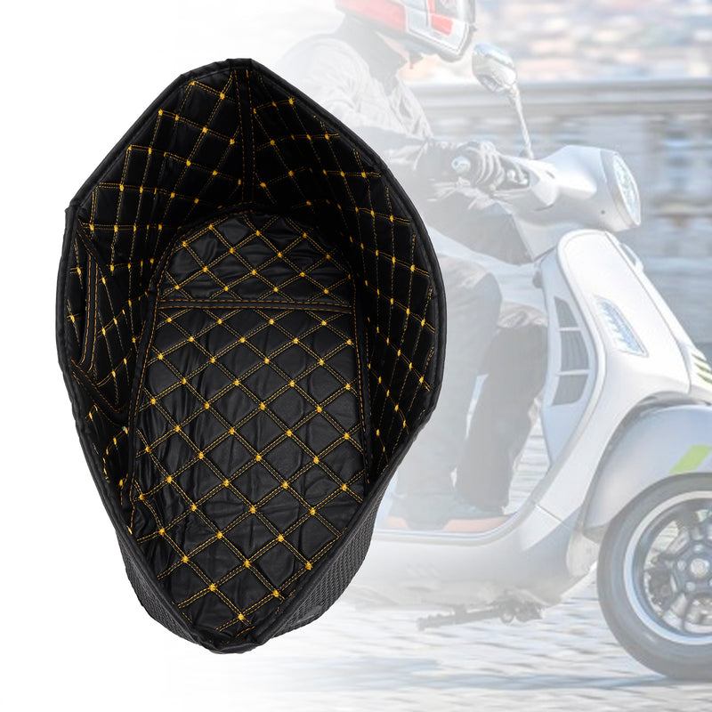 Trunk Inner Protector Seat Bucket Liner Pad Pu Brown For Vespa Gts 300 Gts300 Brown