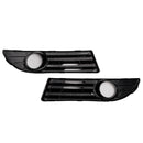 2PCS Fog Light Cover Grille Grill Fit VW Polo 9N3 GTI 2005-2009