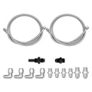 70" SS Braided Transmission Cooler Hose Line For Turbo 700R4-4L60-4L60E - 4L65E