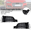 Front Bumper Fog Light Grille Cover Grill Fit Audi A5 S-Line S5 2018-2019