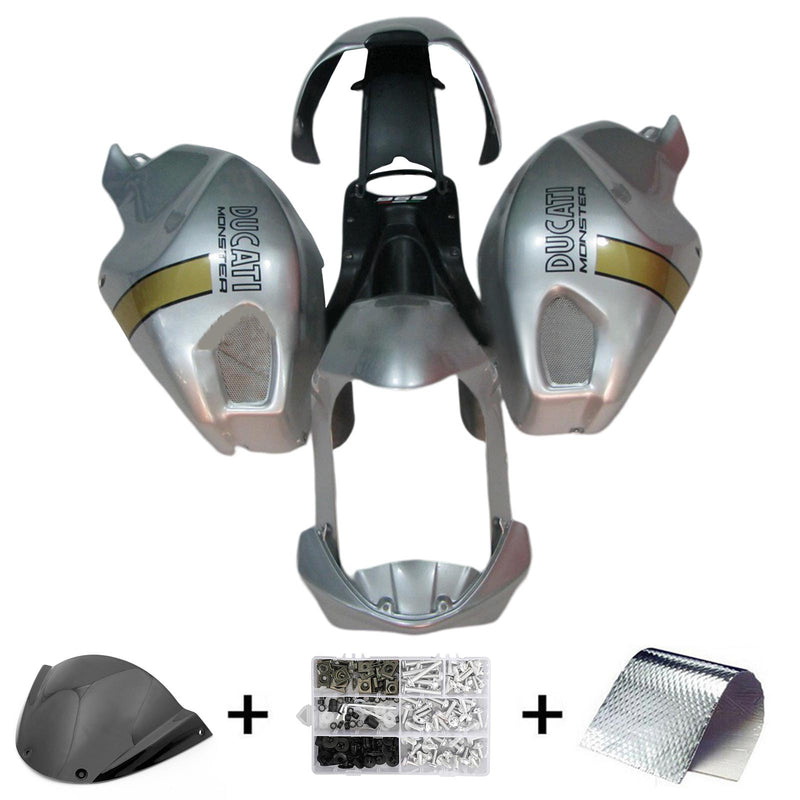 Amotopart Ducati Monster 696 796 1100 S EVO all years Fairing Kit Bodywork