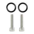 2 Pack Oil Cooler Adapter -6AN ORB Oring In/Out Port Plate LS1 LSX LS3 LS LS2