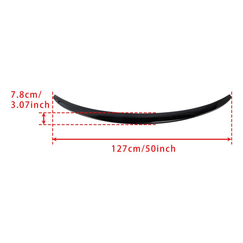 Gloss Black Rear Spoiler For Mercedes-Benz C-Class W205 C205 Coupe 2014-2021