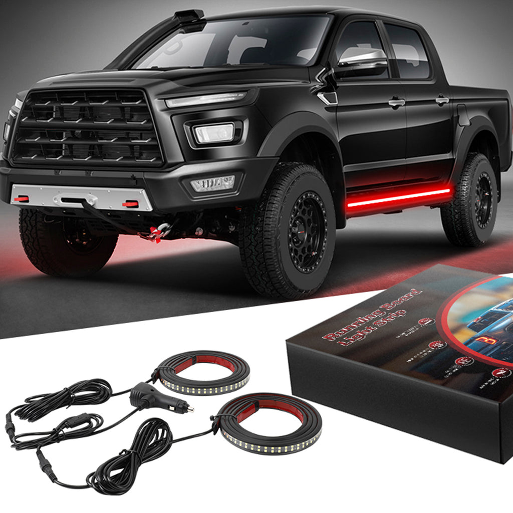 Dual Color Running Board Side Step LED Light Strips For Pickup Truck