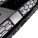 RS3 Style Honeycomb Front Grille Grill Fit Audi A3 S3 2017-2019 W/ACC Black