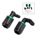 Cnc Anti-Crash Frame Sliders Protector Green For Kawasaki Zx-6R Zx 6R 2024-2025