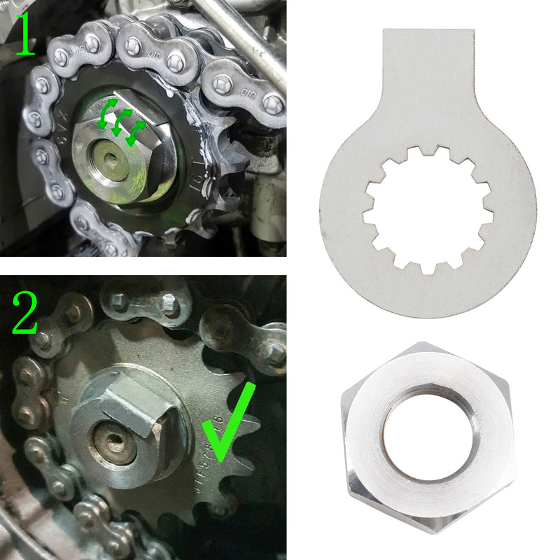 Front Sprocket Nut Lock Washer Tab Kit For YAMAHA R6 YZF 600 1000 TDM 850