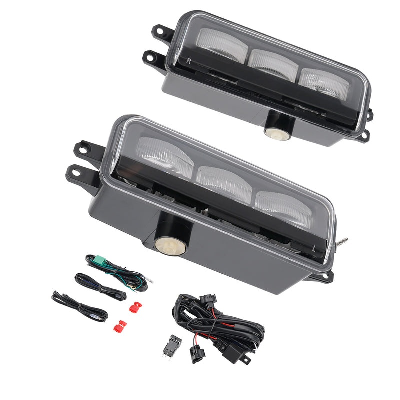 LED Front Bumper Fog Light Lamp + Wire Harness For Toyota Tacoma 2024-2025