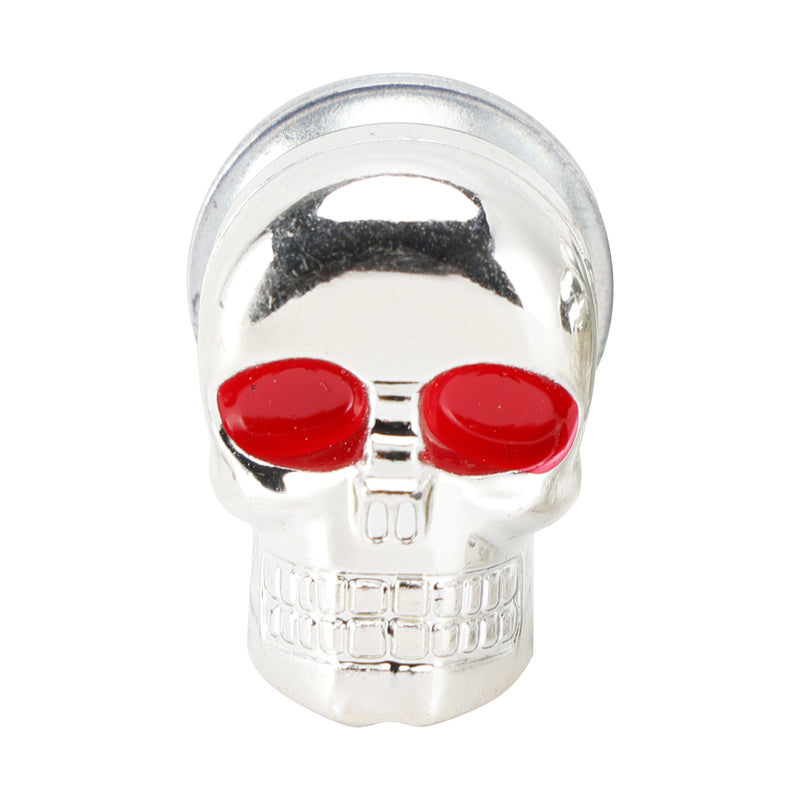 M6 Plastic Custom Head Skull License Plate Frame Screws Bolts Hardware Silver X2