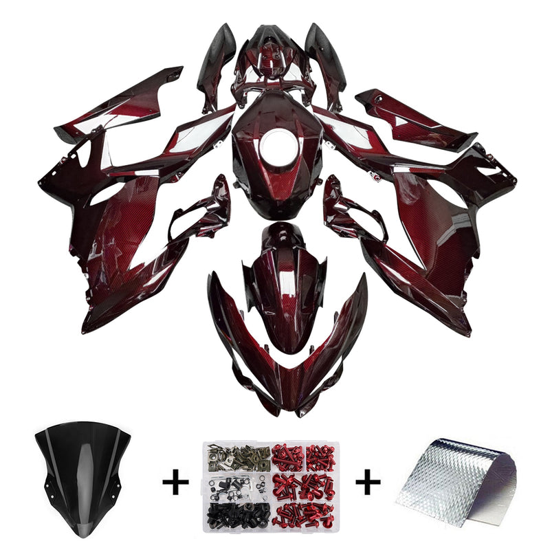 Injection Fairing Kit Bodywork Plastic ABS fit For Kawasaki EX400 Ninja400 2018-2024