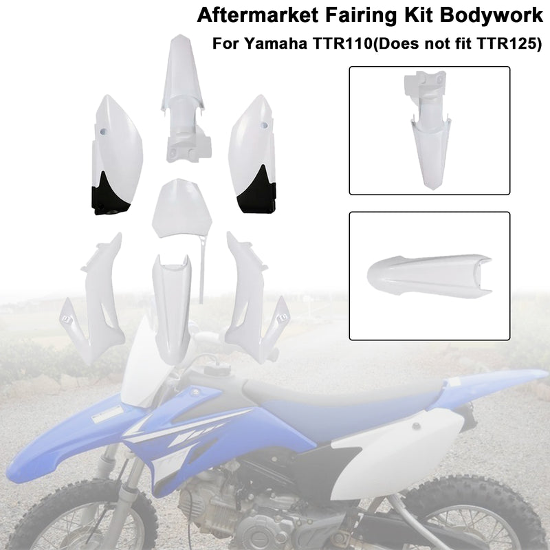 Body Plastic Kit Fender Fairing For Yamaha TTR110 DIRT BIKE