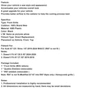 Black Front Bumper Grille Grill Fit Audi A7 C8 S7 2019-2024 W/ACC