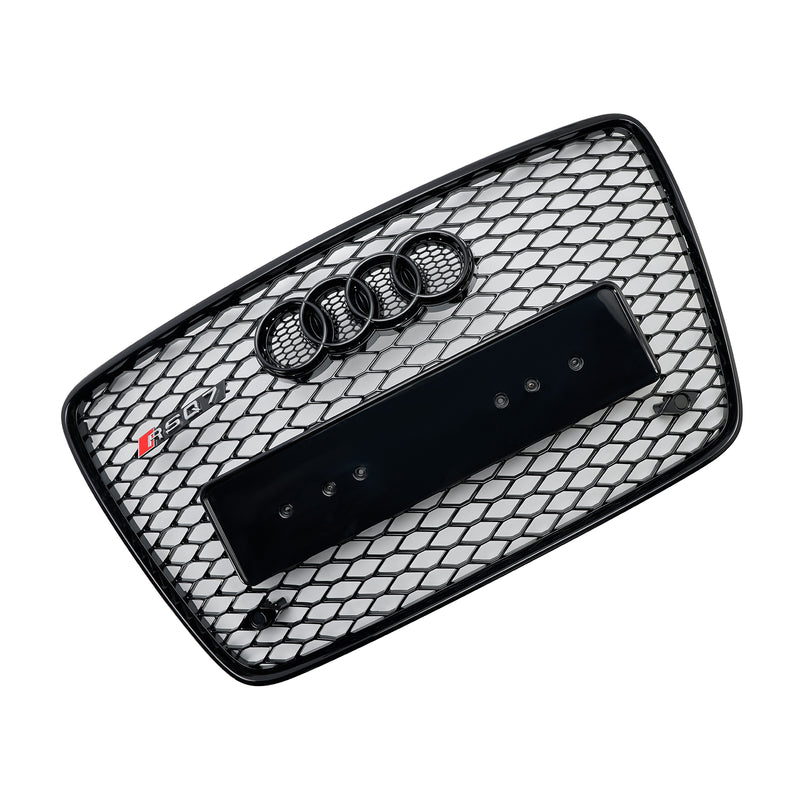 05-15 Audi Q7 SQ7 Gloss Black Front Bumper Radiator Vent Mesh Grille Grill