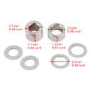 2Pack 1600036 Bypass Tube Eliminator Kit Aluminum Shunts And Sealing Washers