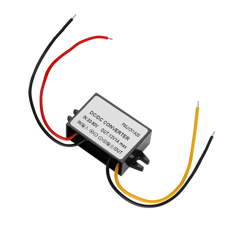WaterProof 30-90V to 12V 1-30A Step Down DC/DC Power Converter Regulator