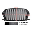 2016-2018 Audi Q3 RSQ3 Style Front Honeycomb Grille Grill Gloss Black