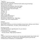 Car Rear Window Lamp Side Lamp Embossed Moon Decorative Lamp