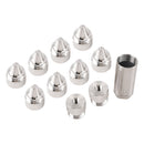 Stainless Steel Sealed End Cap 1.375x24 TPI 12Pcs for Cone Shaped Parts - 5/8-24 Hose Inlet