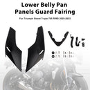 Lower Belly Pan Panels Guard Fairing For Street Triple 765 R/RS 2020-2022