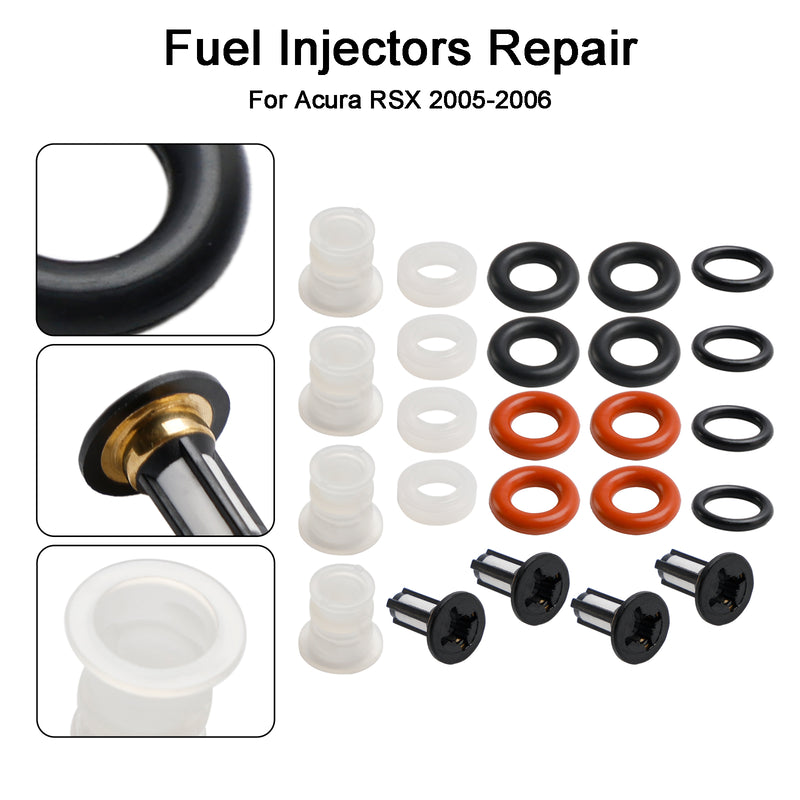 Fuel Injector Repair O-rings Seals Kit 16450-PRB-A01 Fit Acura RSX TSX