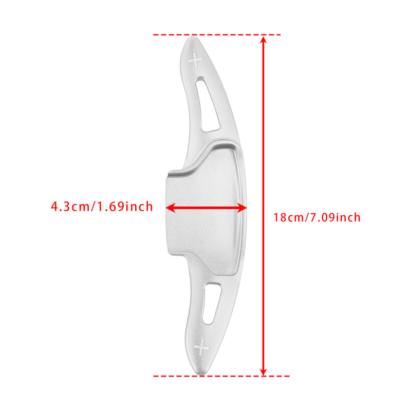 Steering Wheel Paddle Shifter Extension For Ford Explorer 20-23 Aluminium Silver