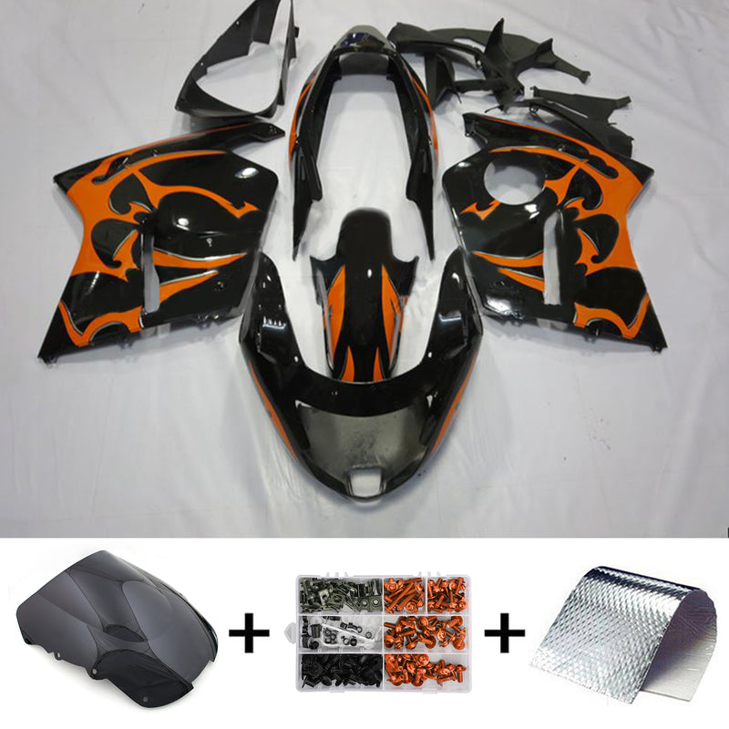 Amotopart Honda CBR1100XX SuperBlackBird 1996-2007 Fairing Kit Bodywork ABS