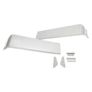 Flat Top Silvery Drop Visor For Peterbilt 377 378 379 335 386 388 389