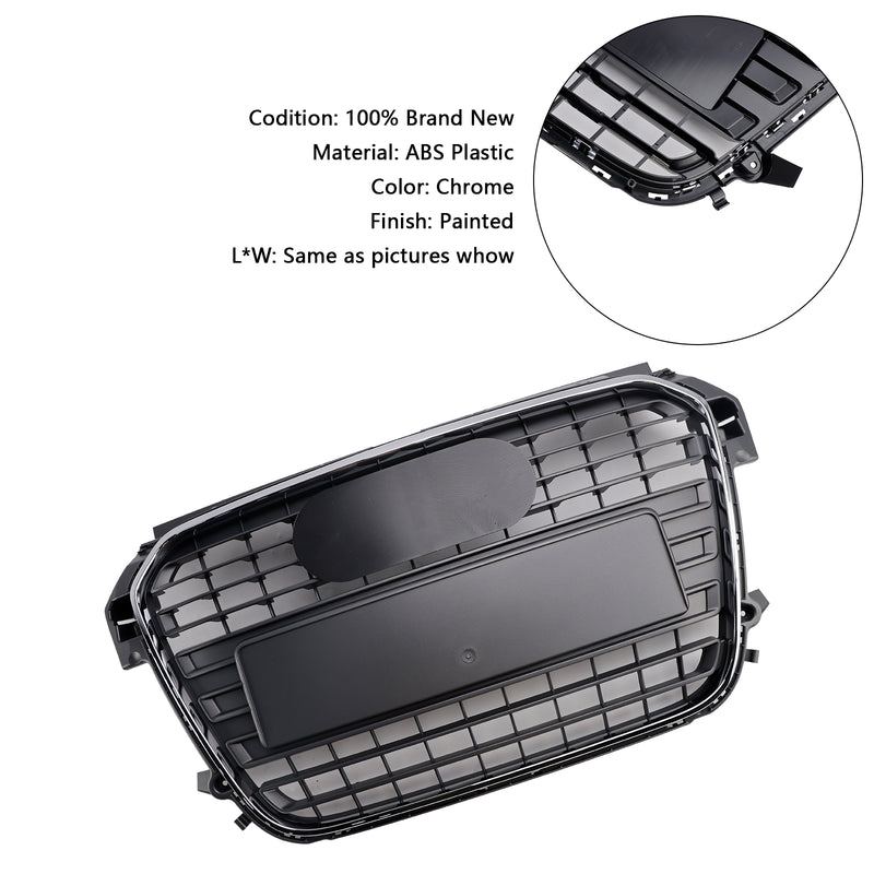 Chrome Front Bumper Grill Grille Fit Audi A1 S-Line 2010-2014 MK1