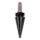 3 Spiked Windshield Bolts Black For Electra Glide Tri Glide Street Glide 14-25