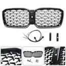 Diamond Front Bumper Kidney Grille Fit BMW X3 G01 X4 G02 2022-2025 Chorme