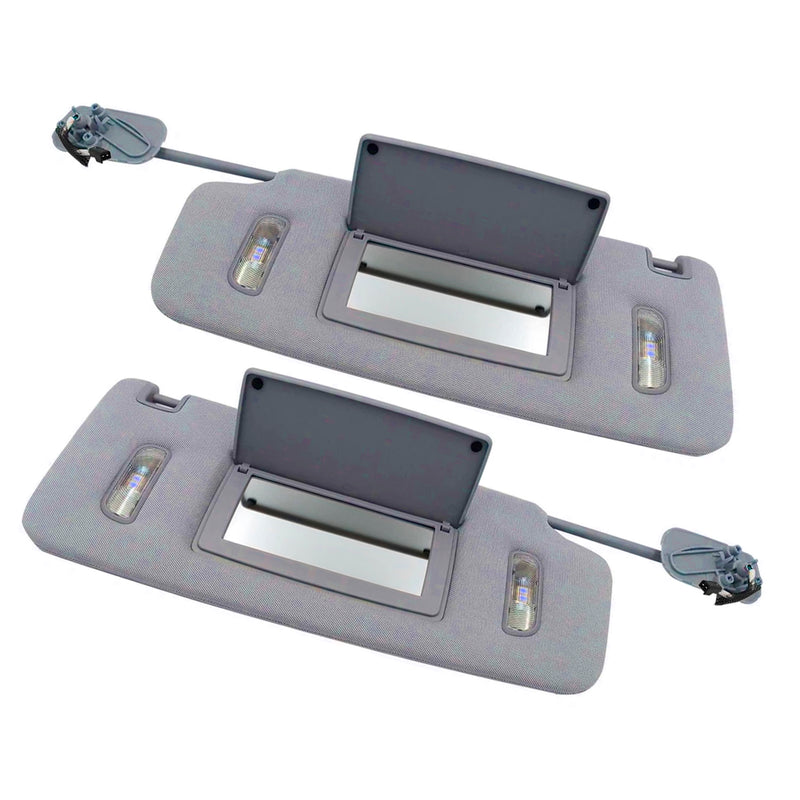 2PCS Gray Sun Visor Left & Right 22870346 23459643 For Chevrolet GMC 2014-2019