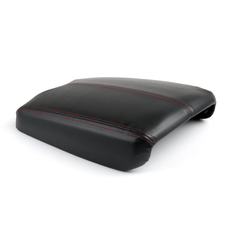 Leather Center Console Armrest Lid Cover Black For Honda Accord 2008-2012