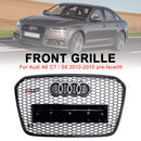 2012 2013 2014 2015 Audi A6 C7 S6 RS6 Style Honeycomb Front Bumper Grille Grill Generic