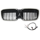 Double Slat Gloss Black Front Kidney Grill Grille Fit BMW IX3 G08 LCI 2022-2024
