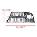 Chrome Front Bumper Fog Light Grille Fit Audi TT MK2 S-Line TTS 2011-14