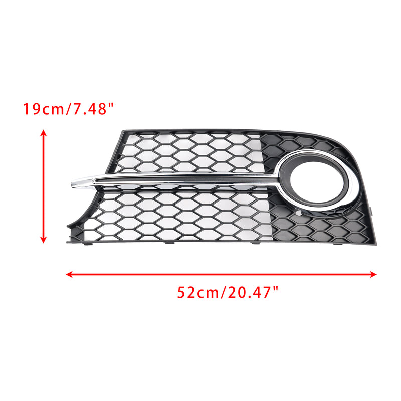 Chrome Front Bumper Fog Light Grille Fit Audi TT MK2 S-Line TTS 2011-14