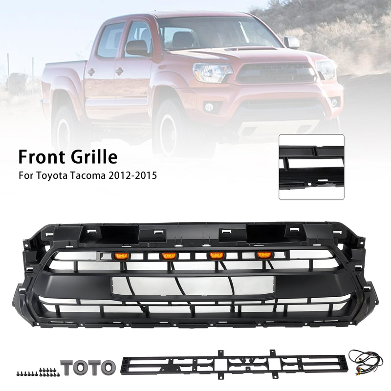 Front Honeycomb Grill Grille PTR54-35150 Fit Toyota Tacoma 2012-2015 TRD PRO
