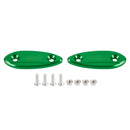 CNC Black Mirror Block Off Plates For Kawasaki Ninja 250 / 300 / 400 / 650 13-22