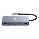 9 in 1 TYPE-C to RJ45 (Gigabit)+USB3.0*3+HDMI+USB-CS Data+PD100W+SD/TF MacBook