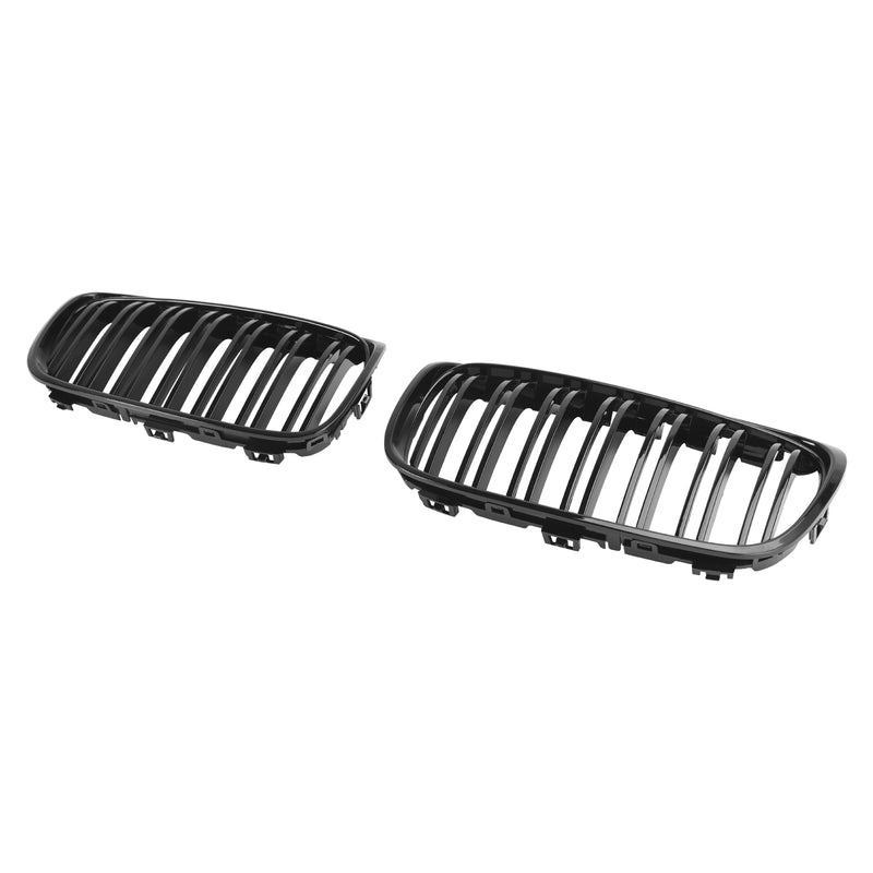 BMW 2 Series F45 F46 2018-2021 2PCS Gloss Black Front Kidney Grill Grille